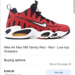 NIKE AIR MAX VARSITY RED/WHITE-BLK VARSITY MAIZE